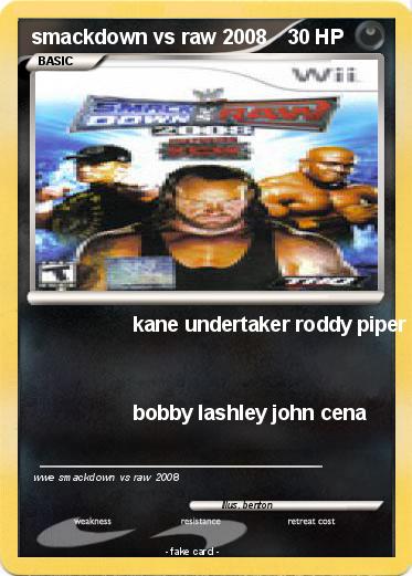 Pokemon smackdown vs raw 2008
