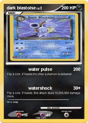 Pokemon dark blastoise