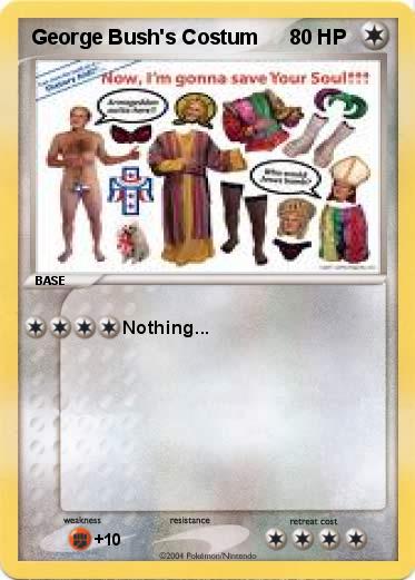 Pokemon George Bush's Costum