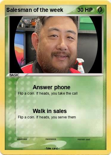 Pokemon Salesman of the week