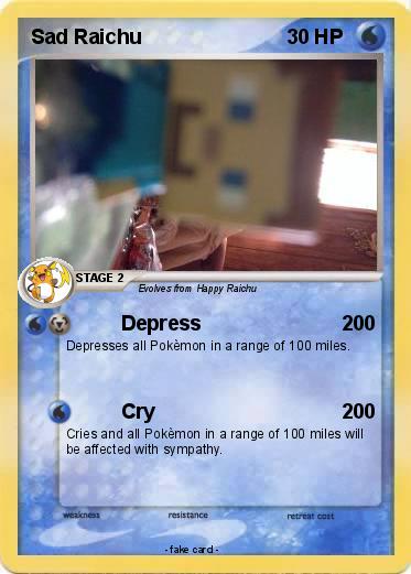 Pokemon Sad Raichu