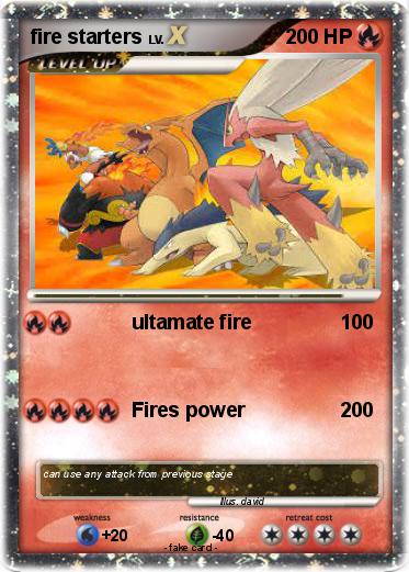Pokemon fire starters