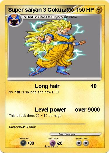 Pokemon Super saiyan 3 Goku