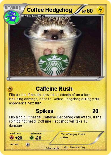 Pokemon Coffee Hedgehog