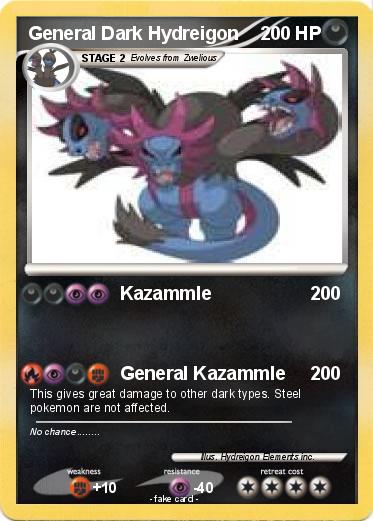 Pokemon General Dark Hydreigon