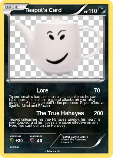 Pokemon Teapot's Card
