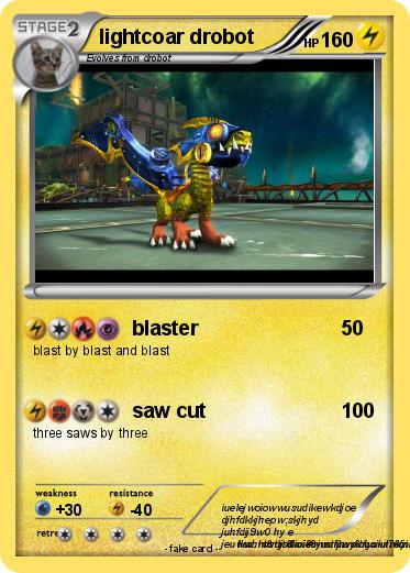 Pokemon lightcoar drobot