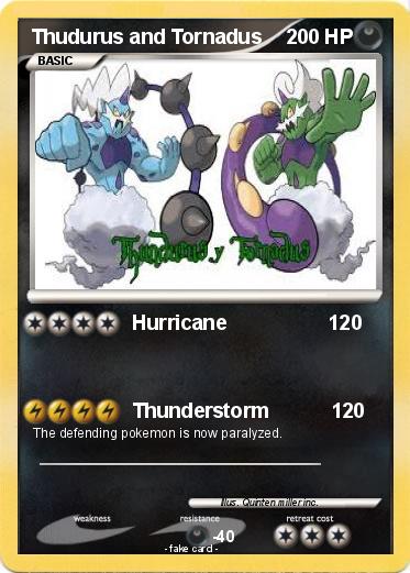 Pokemon Thudurus and Tornadus