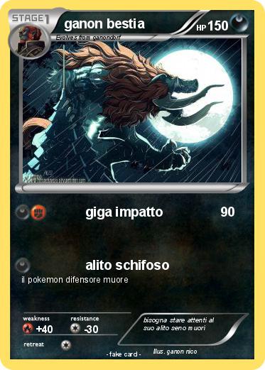Pokemon ganon bestia