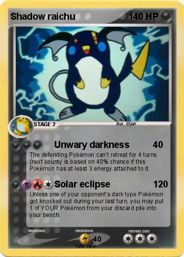 Pokemon Shadow raichu