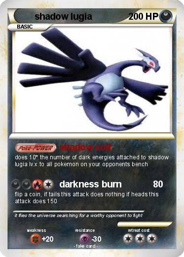 Pokemon shadow lugia