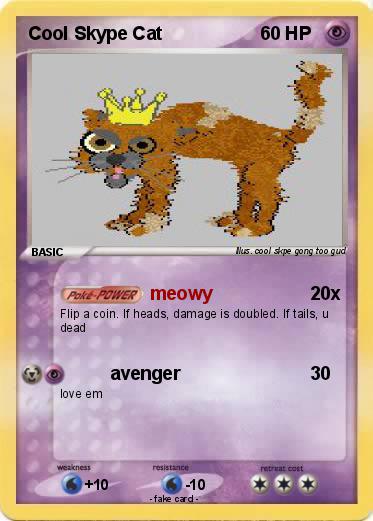 Pokemon Cool Skype Cat