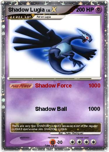 Pokemon Shadow Lugia