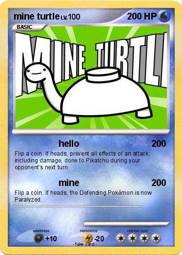 Pokemon mine turtle