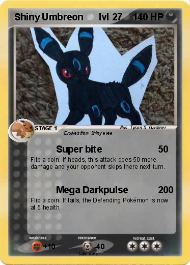 Pokemon Shiny Umbreon      lvl 27