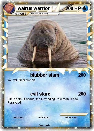 Pokemon walrus warrior