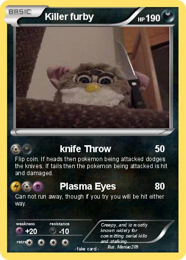 furby with knife