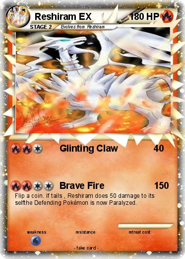 Pokemon Reshiram EX