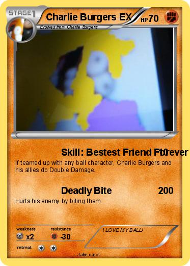 Pokemon Charlie Burgers EX