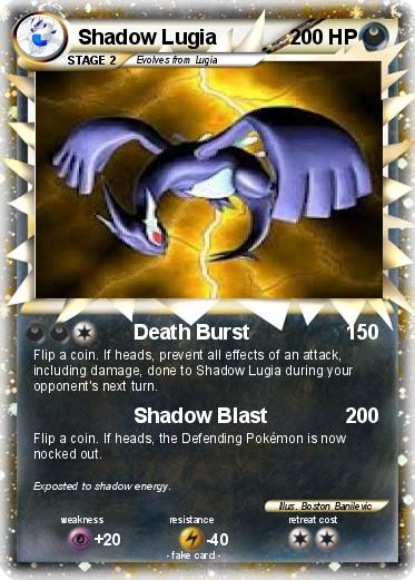Pokemon Shadow Lugia