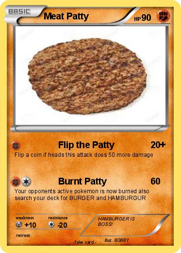 Pokemon Meat Patty