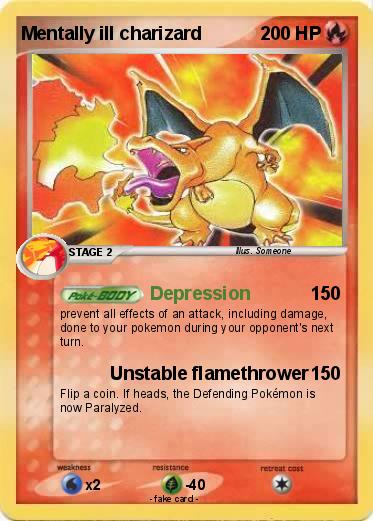 Pokemon Mentally ill charizard
