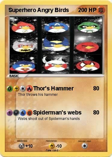 Pokemon Superhero Angry Birds