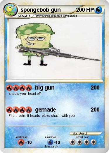 Pokemon spongebob gun