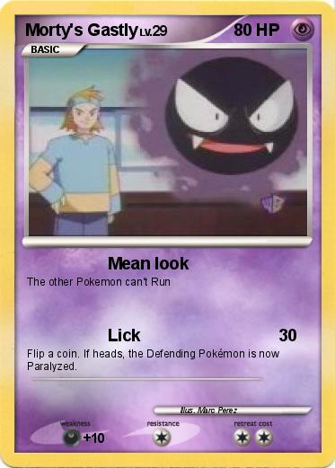 Pokemon Morty's Gastly
