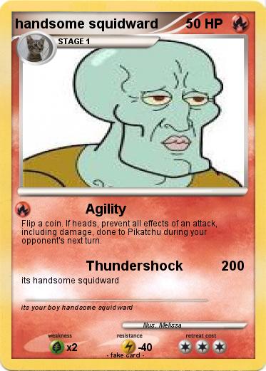 Pokemon handsome squidward