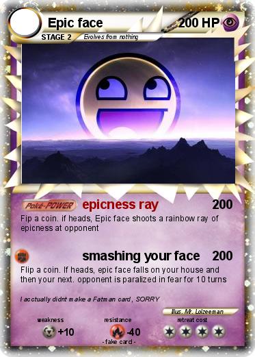 Pokemon Epic face