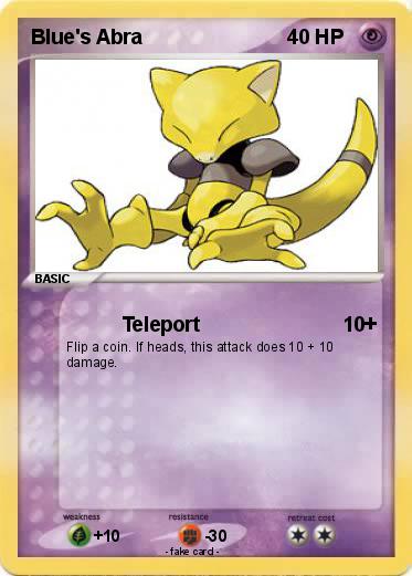 Pokemon Blue's Abra