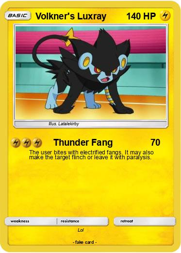Pokemon Volkner's Luxray