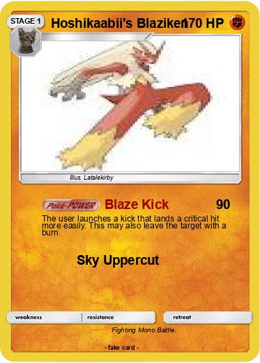 Pokemon Hoshikaabii's Blaziken