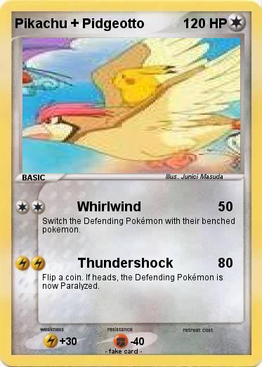 Pokemon Pikachu + Pidgeotto