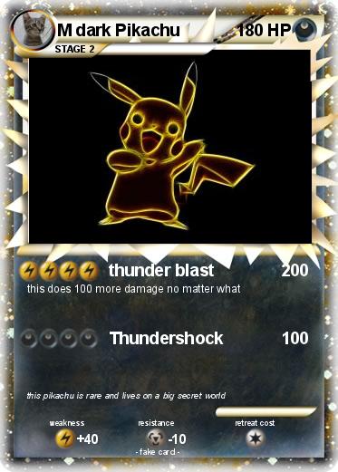 Pokemon M dark Pikachu