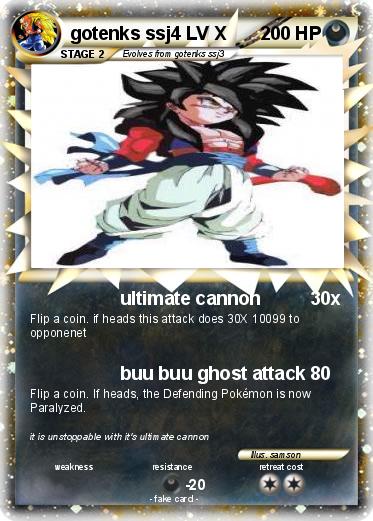 Pokemon gotenks ssj4 LV X