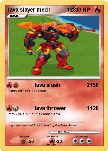 Pokemon lava slayer mech           128