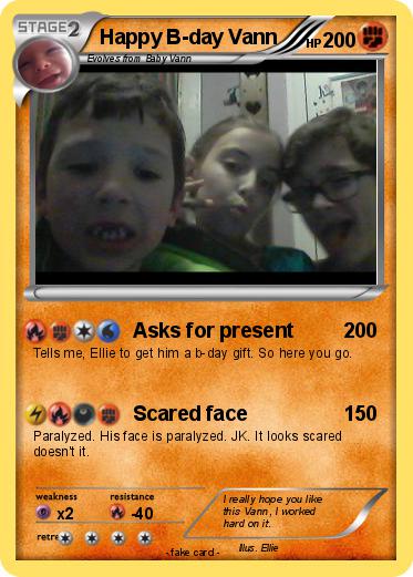 Pokemon Happy B-day Vann