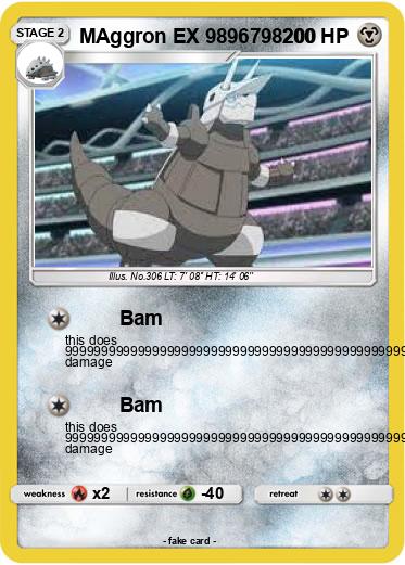 Pokemon MAggron EX 9896798200