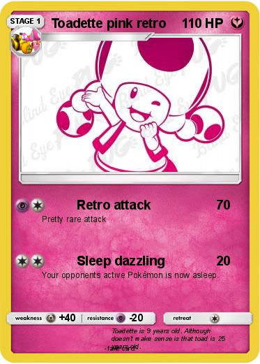 Pokemon Toadette pink retro