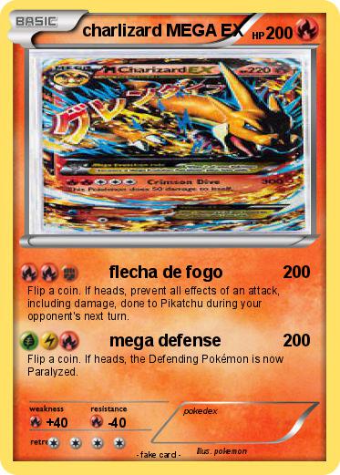 Pokemon charlizard MEGA EX