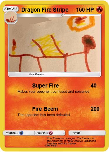 Pokemon Dragon Fire Stripe