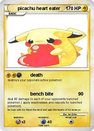 Pokemon picachu heart eater