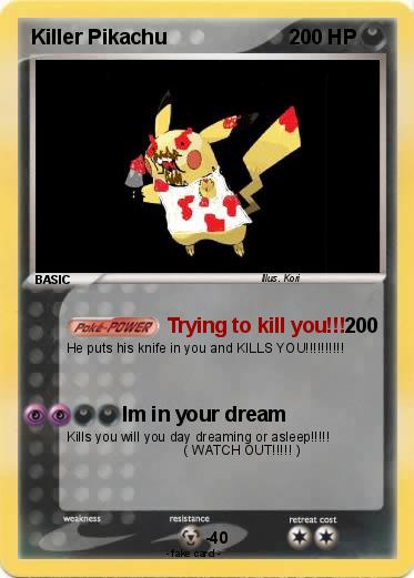 Pokemon Killer Pikachu