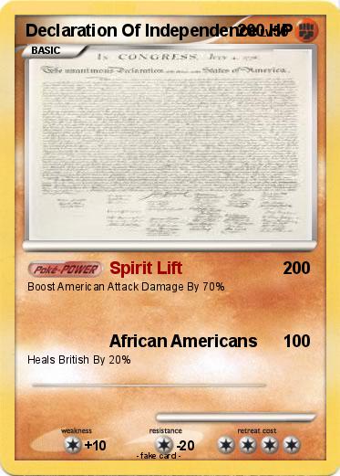 Pokemon Declaration Of Independence