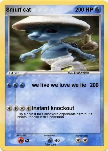 Pokemon Smurf cat