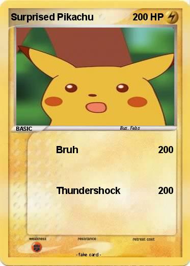 Pokemon Surprised Pikachu