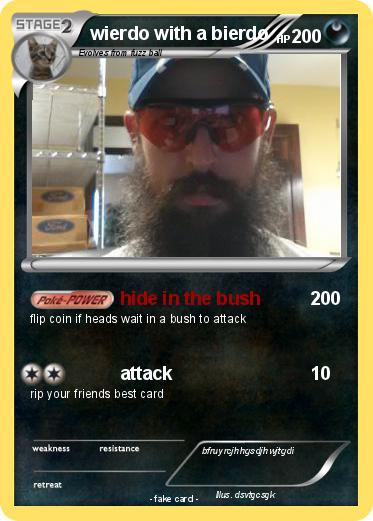 Pokemon wierdo with a bierdo