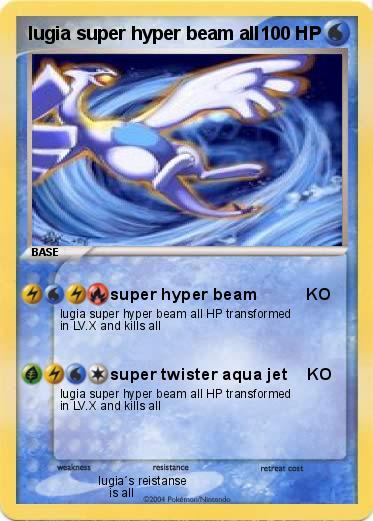 Pokemon lugia super hyper beam all